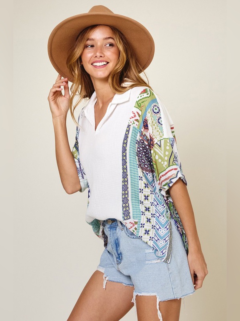 Boutique Boho Top - Ces Femme - Size Medium